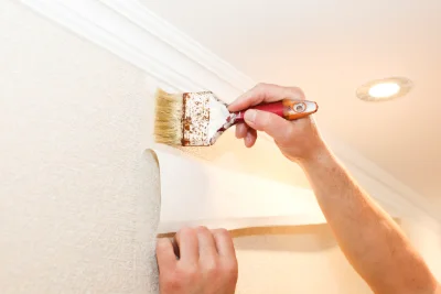 Pose de papier peint à Mégevette — revêtements muraux et toiles de verre